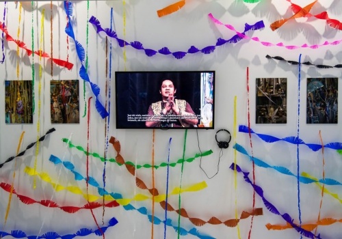 zdjęcia z wernisażu wystawy Julii Kurek "Lucha Libre. Santa Muerte" - 12 maja 2017 w Nowym Porcie zdjęcie