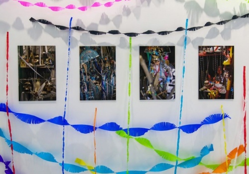 zdjęcia z wernisażu wystawy Julii Kurek "Lucha Libre. Santa Muerte" - 12 maja 2017 w Nowym Porcie zdjęcie
